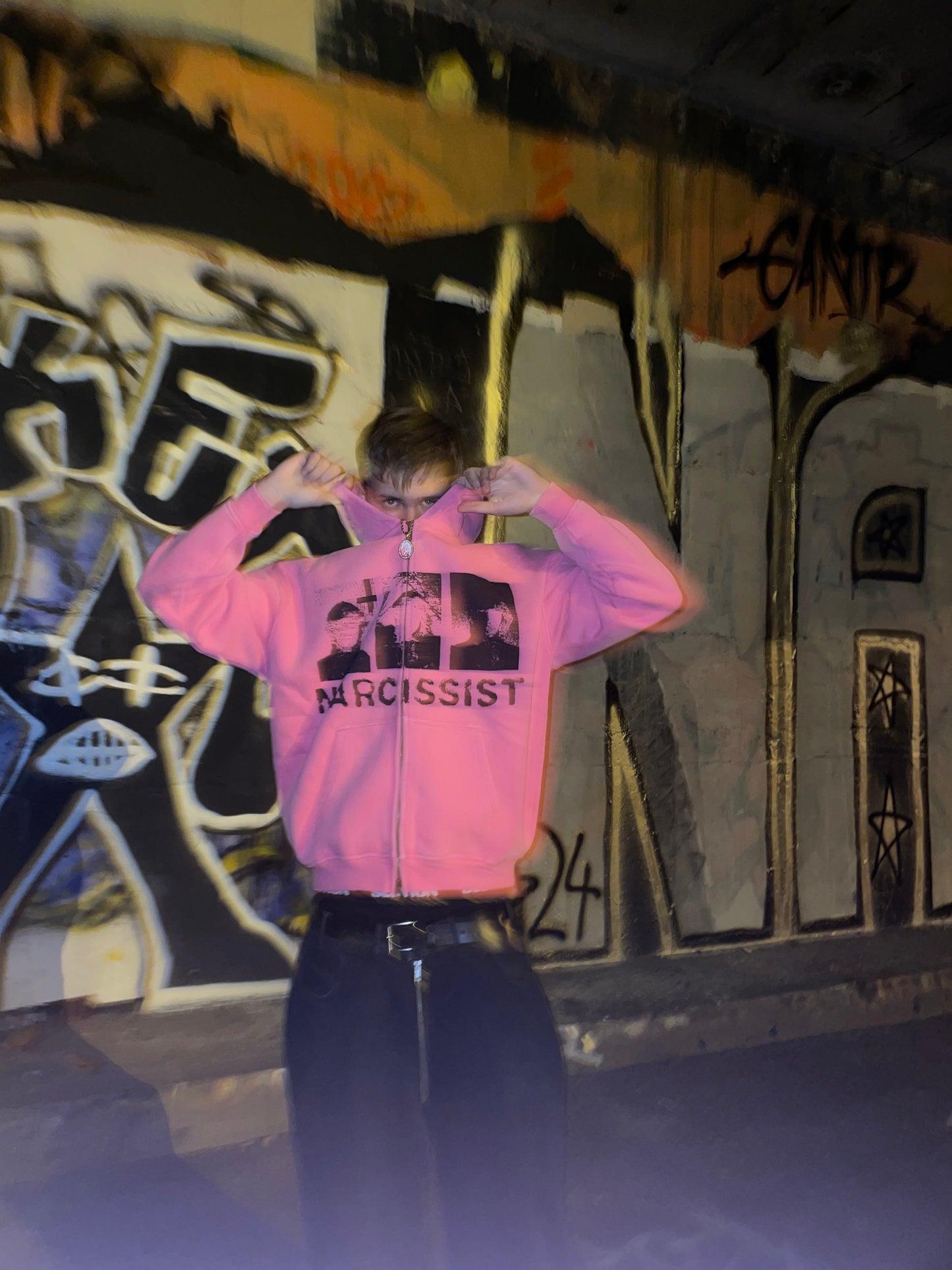 NARCISSIST HOODIE- PINK