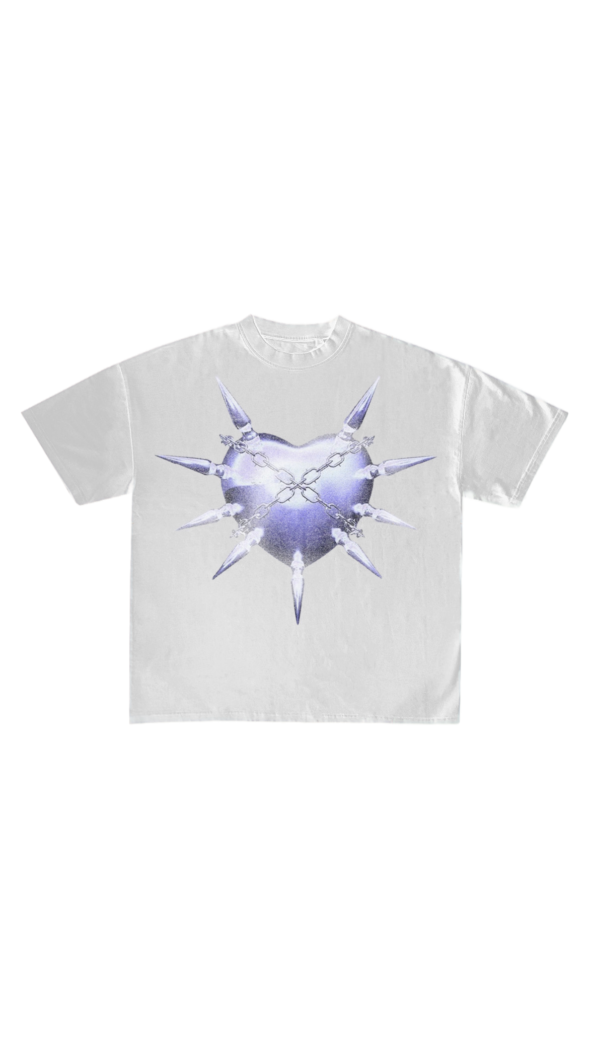 HEART TEE- BLUE