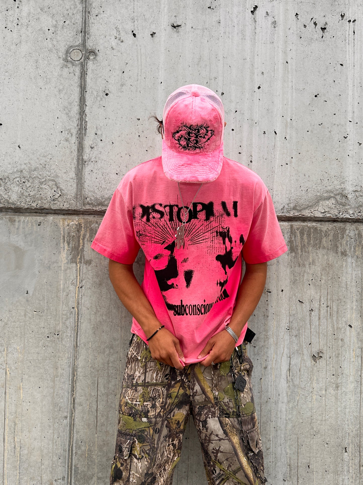 SUCCUBUS WASHED TEE- PINK