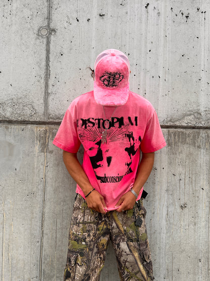 SUCCUBUS WASHED TEE- PINK