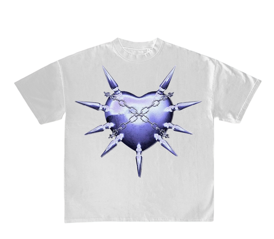 HEART TEE- BLUE