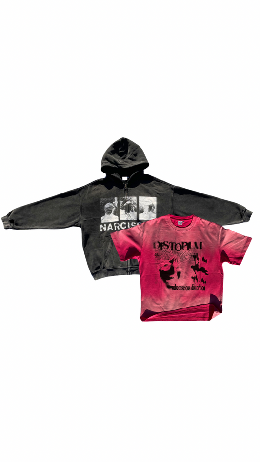 NARCISSIST HOODIE + SUCCUBUS TEE