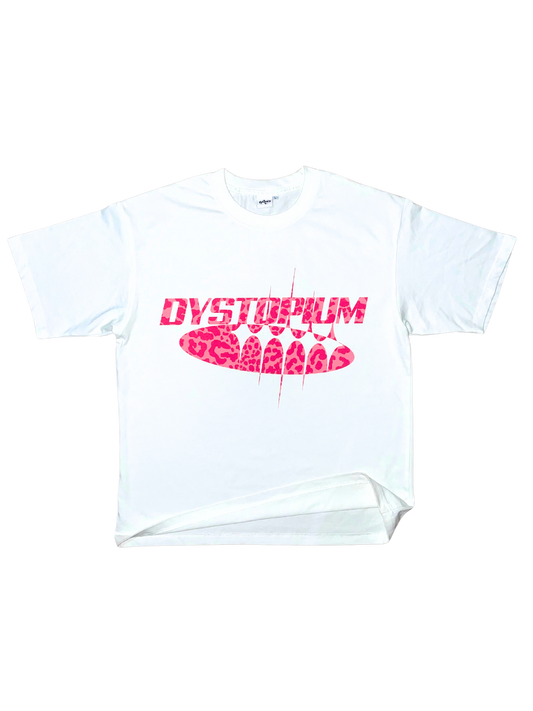 LEOPARD PRINT TEE- PINK